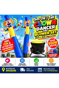 Air Dancer Sky Dancer Inflatable CLOWN Tube Man skydancer INCL. Fan & Man NEW