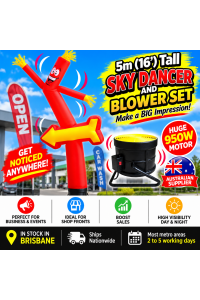 Air Dancer Sky Dancer Inflatable ARROW Tube Man skydancer INCL. Fan & Man NEW