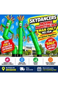 **Back 20th Nov 26**Air Dancer **GREEN** Sky Dancer Inflatable Tube skydancer MAN ONLY