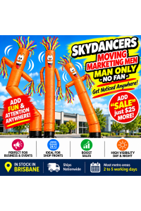 Air Dancer **ORANGE** Sky Dancer Inflatable Tube skydancer MAN ONLY