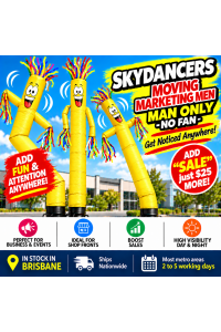 Air Dancer **YELLOW** Sky Dancer Inflatable Tube skydancer MAN ONLY